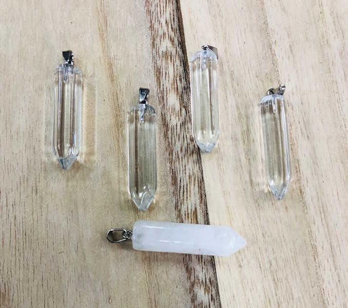 Colgante punta Cuarzo 3,5 cm aprox